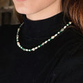 collier aventurine malachite perle