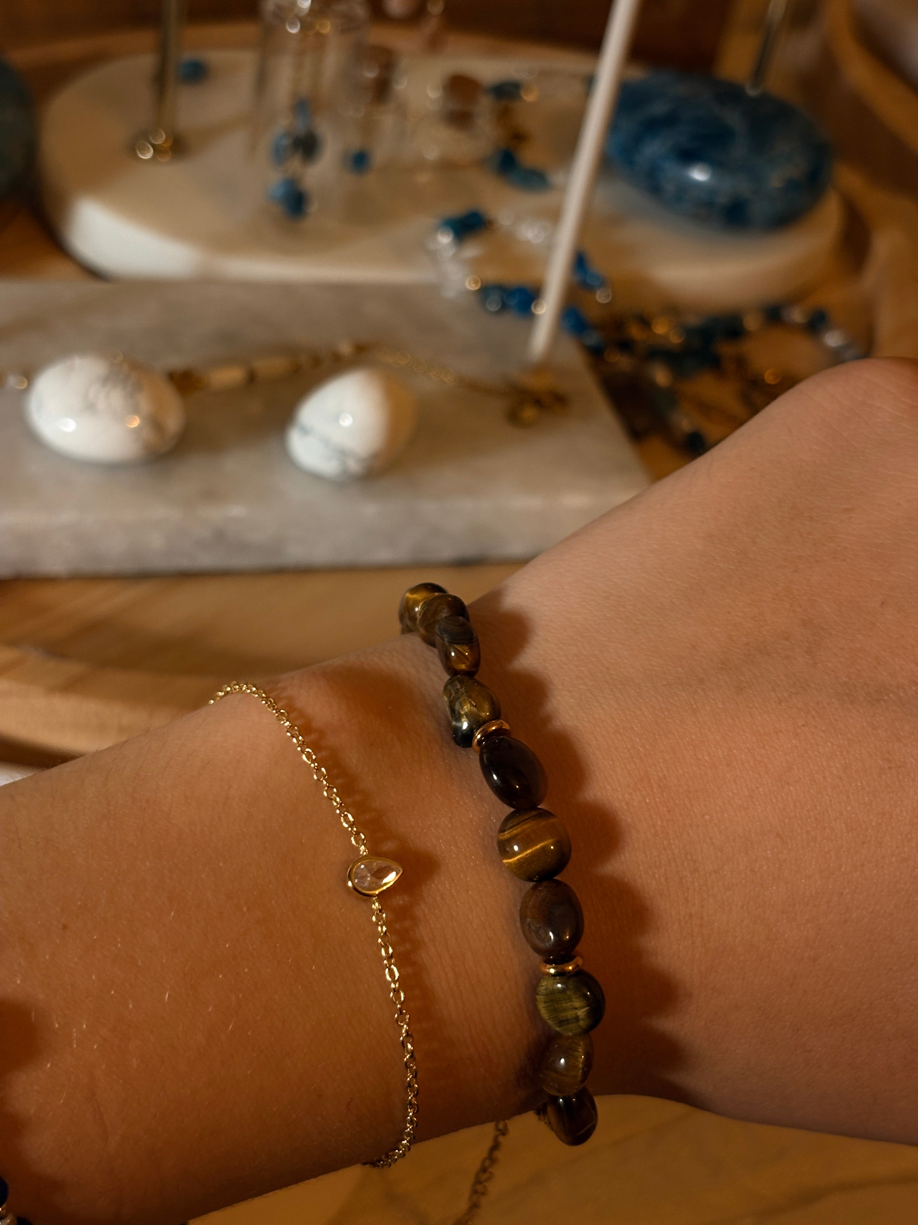 Bracelet elisa œil de tigre