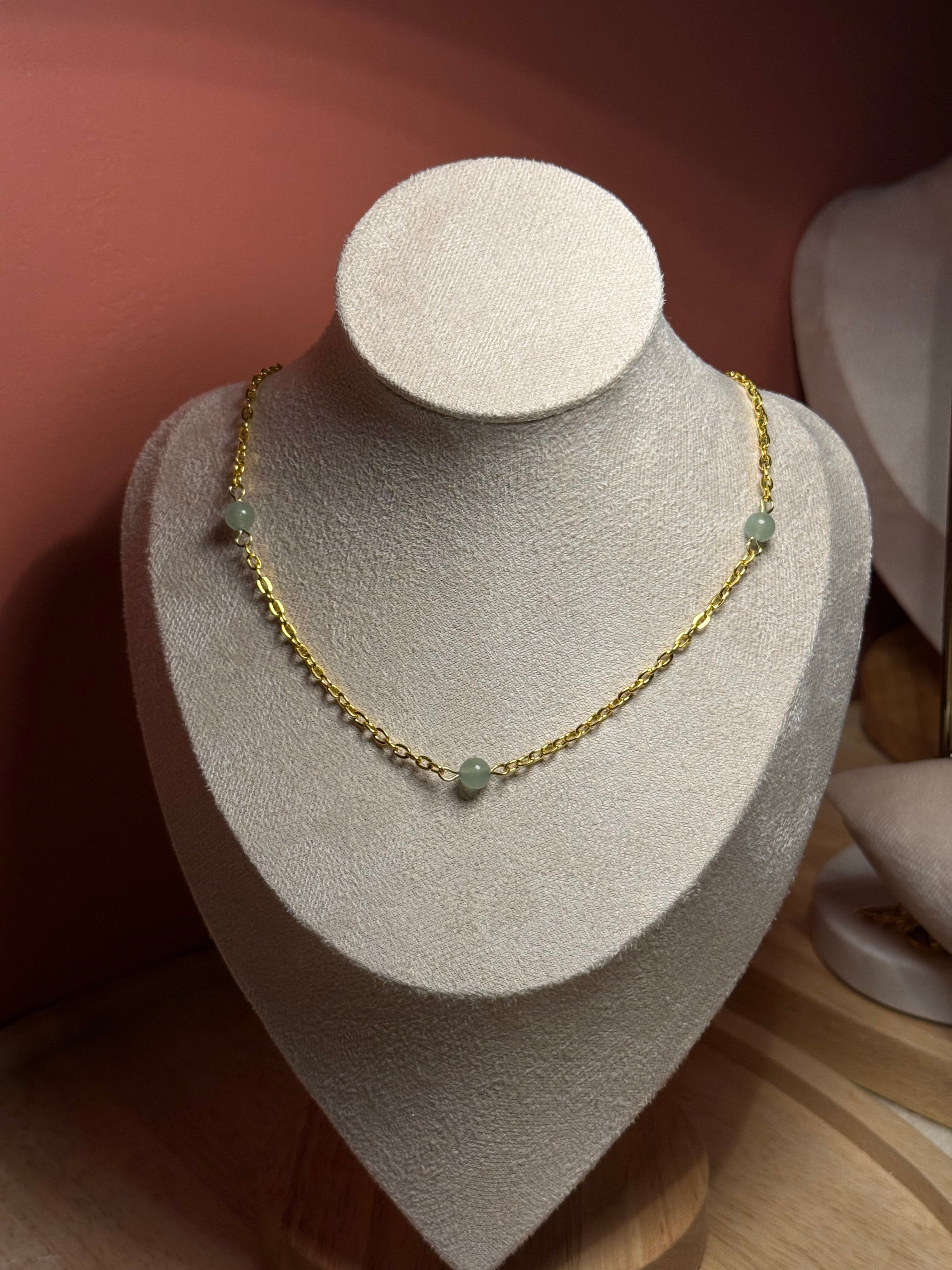 Collier Ludivine en aventurine