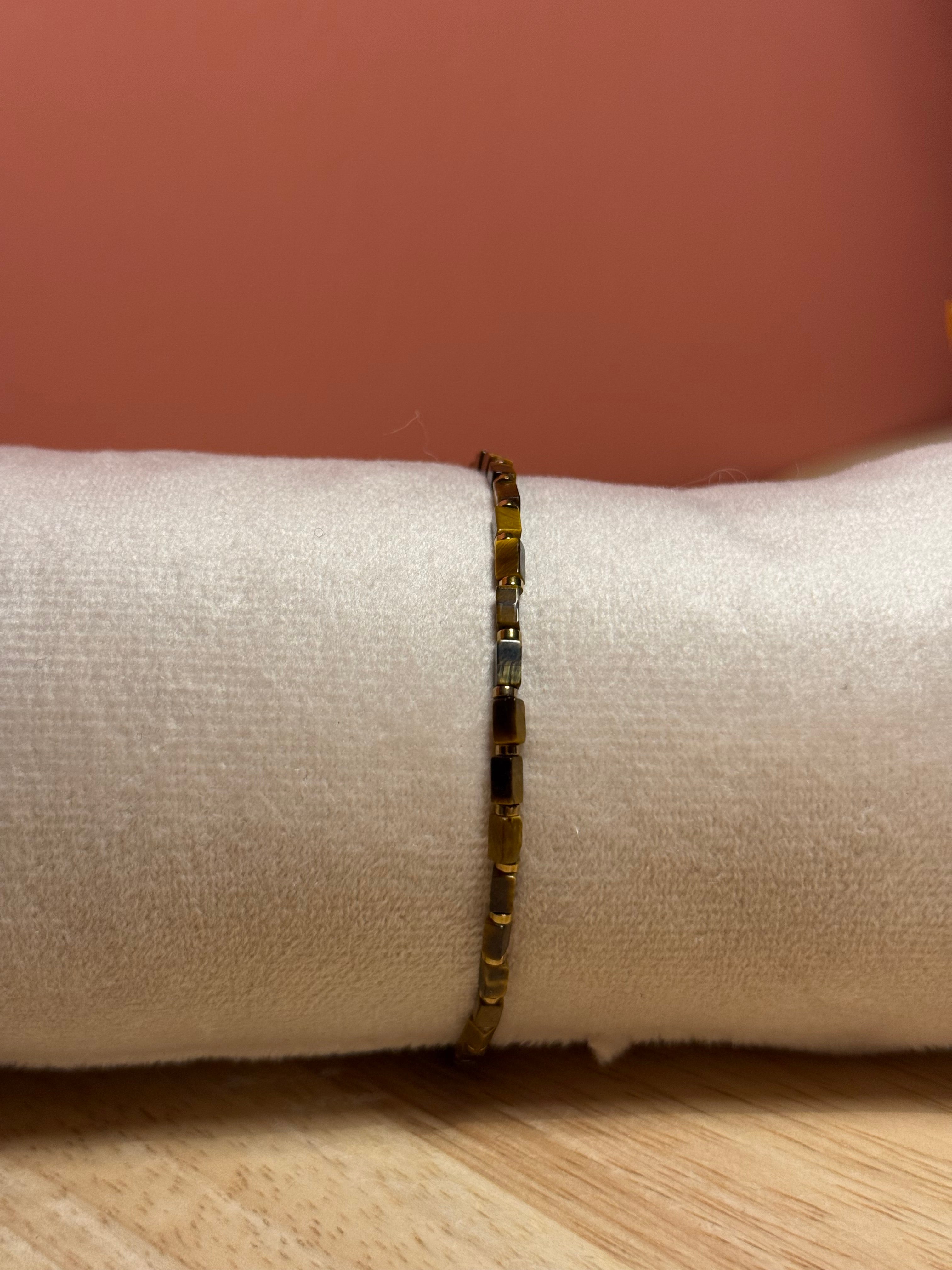 Bracelet Lina en œil de tigre