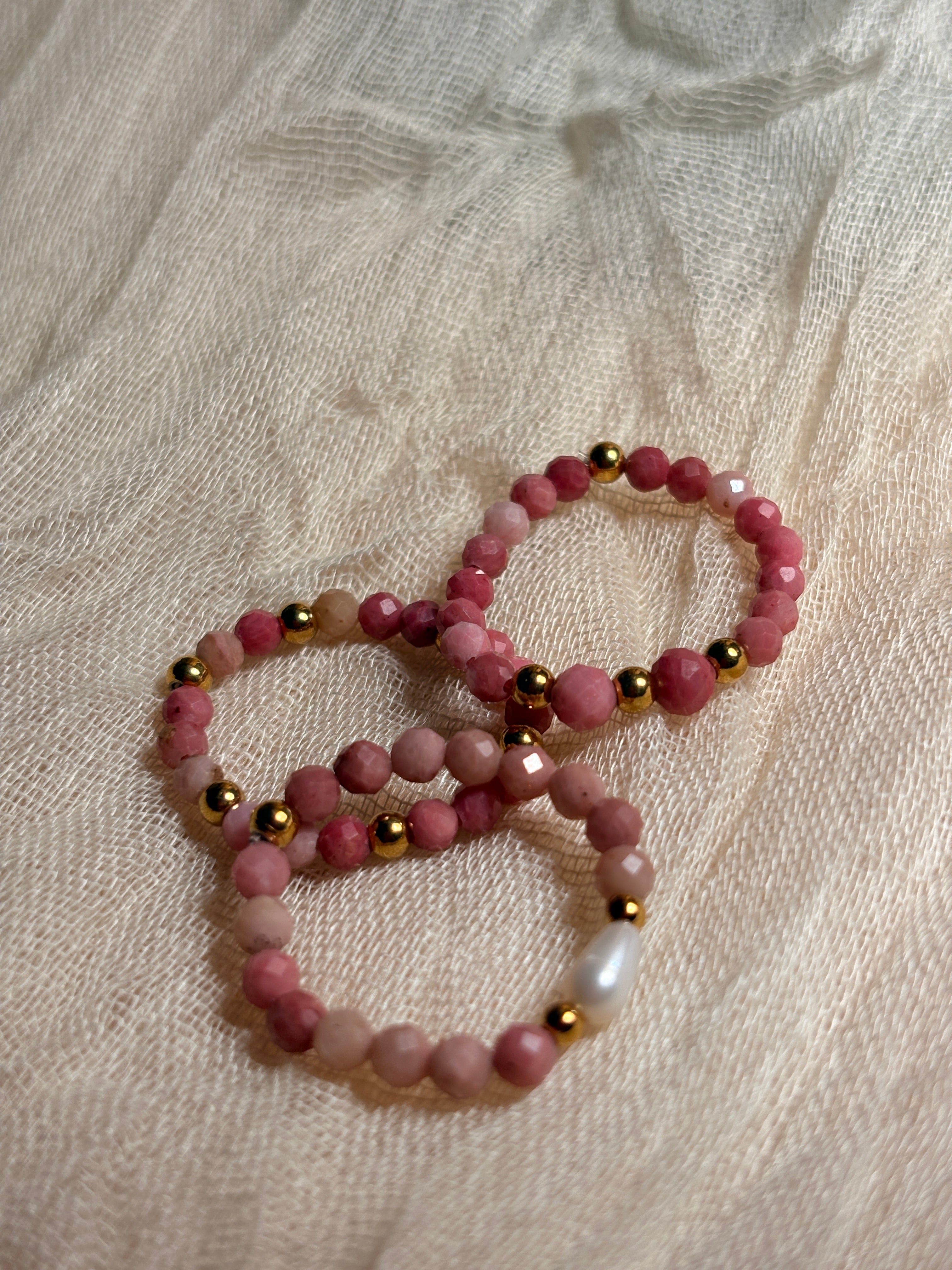 Trio de bague en Rondonite