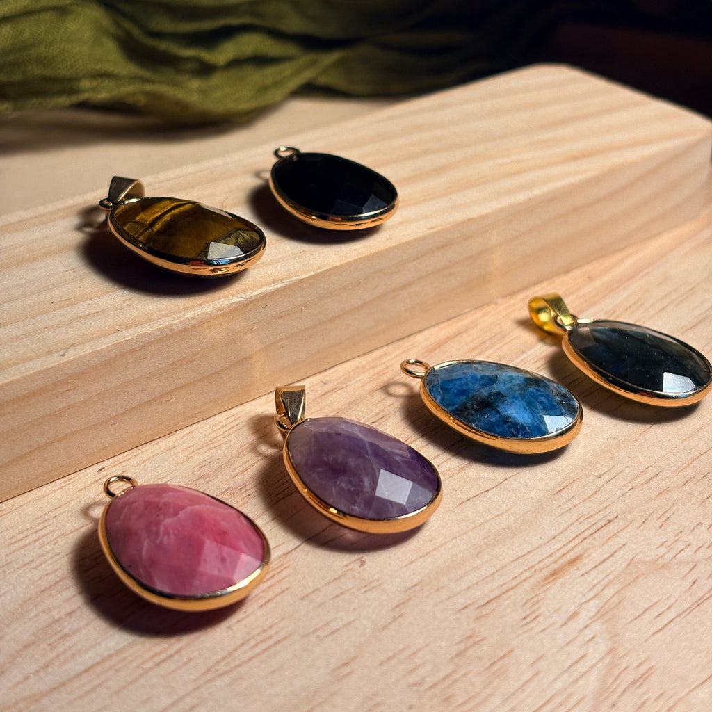 Collier Lise en obsidienne noir