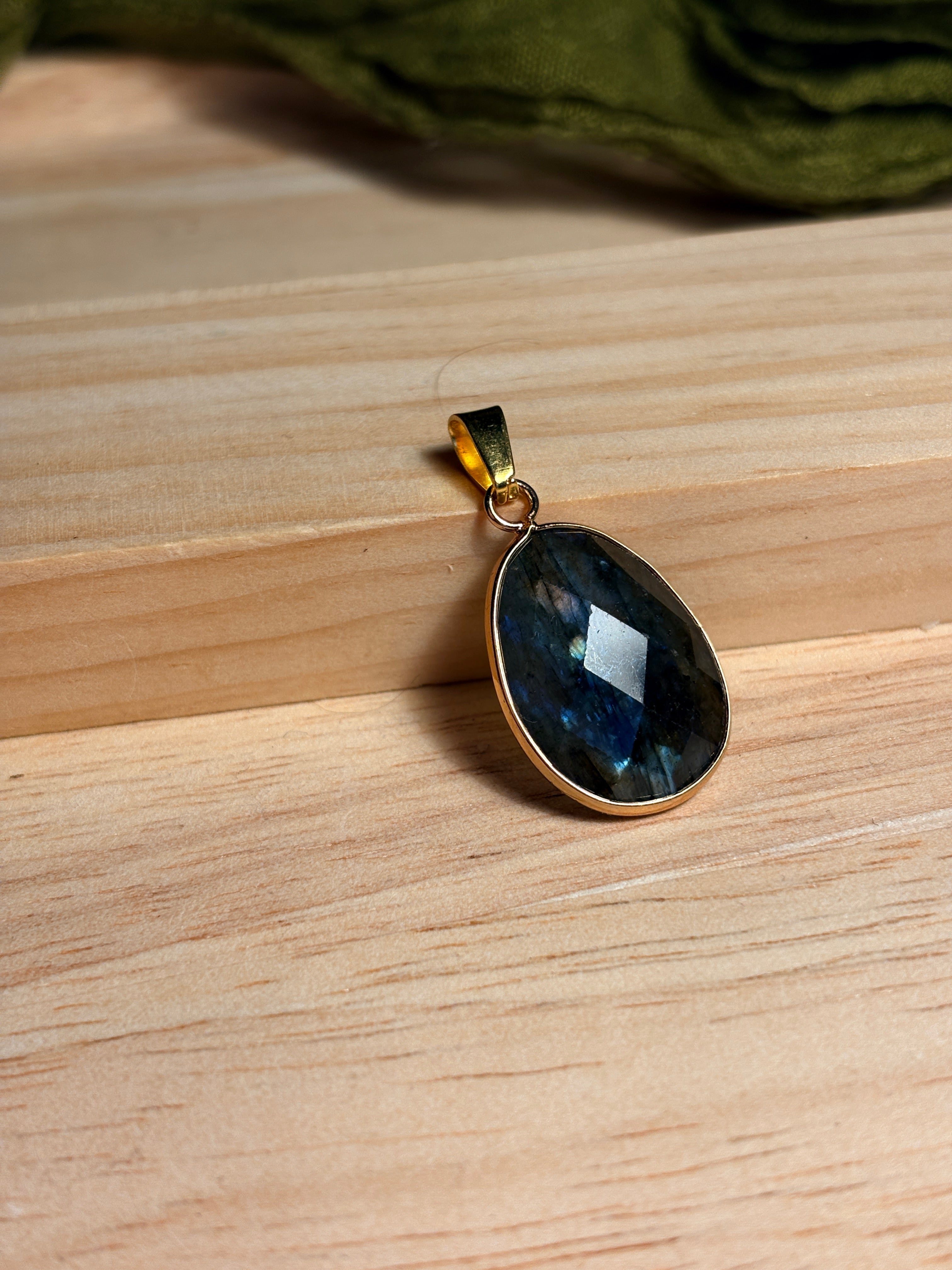 Collier Lise en obsidienne noir