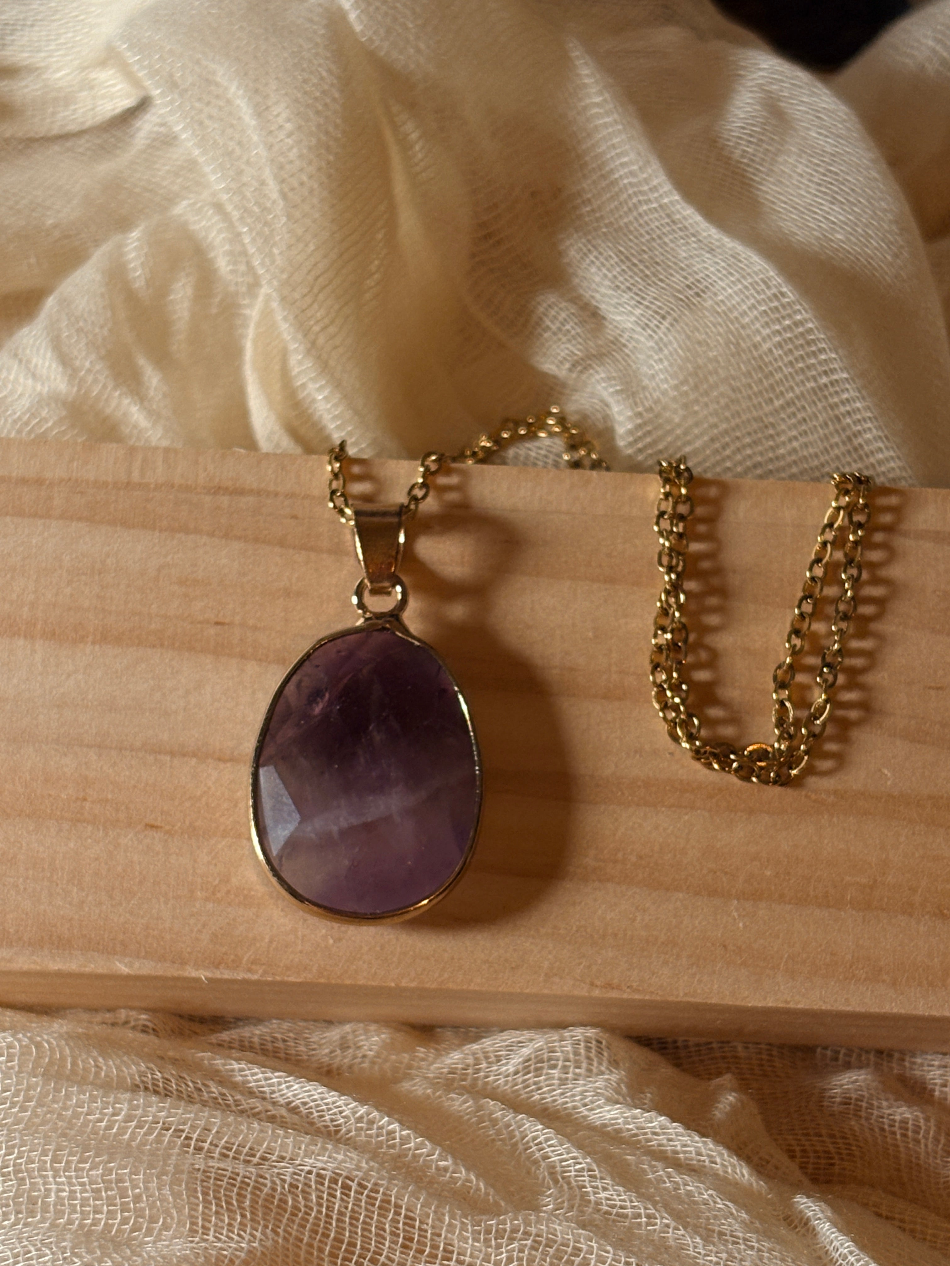 Collier Lise en améthyste