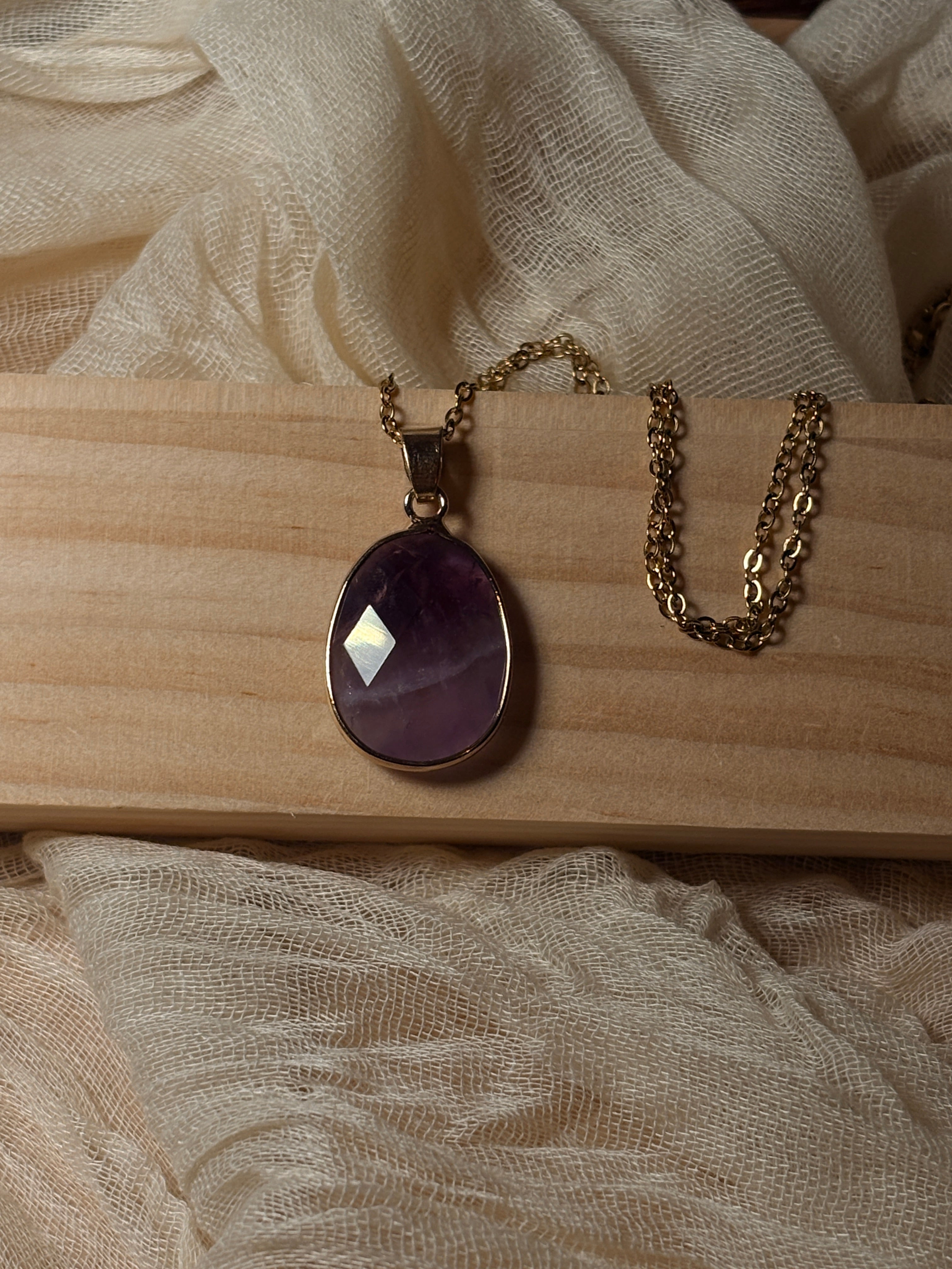 Collier Lise en améthyste