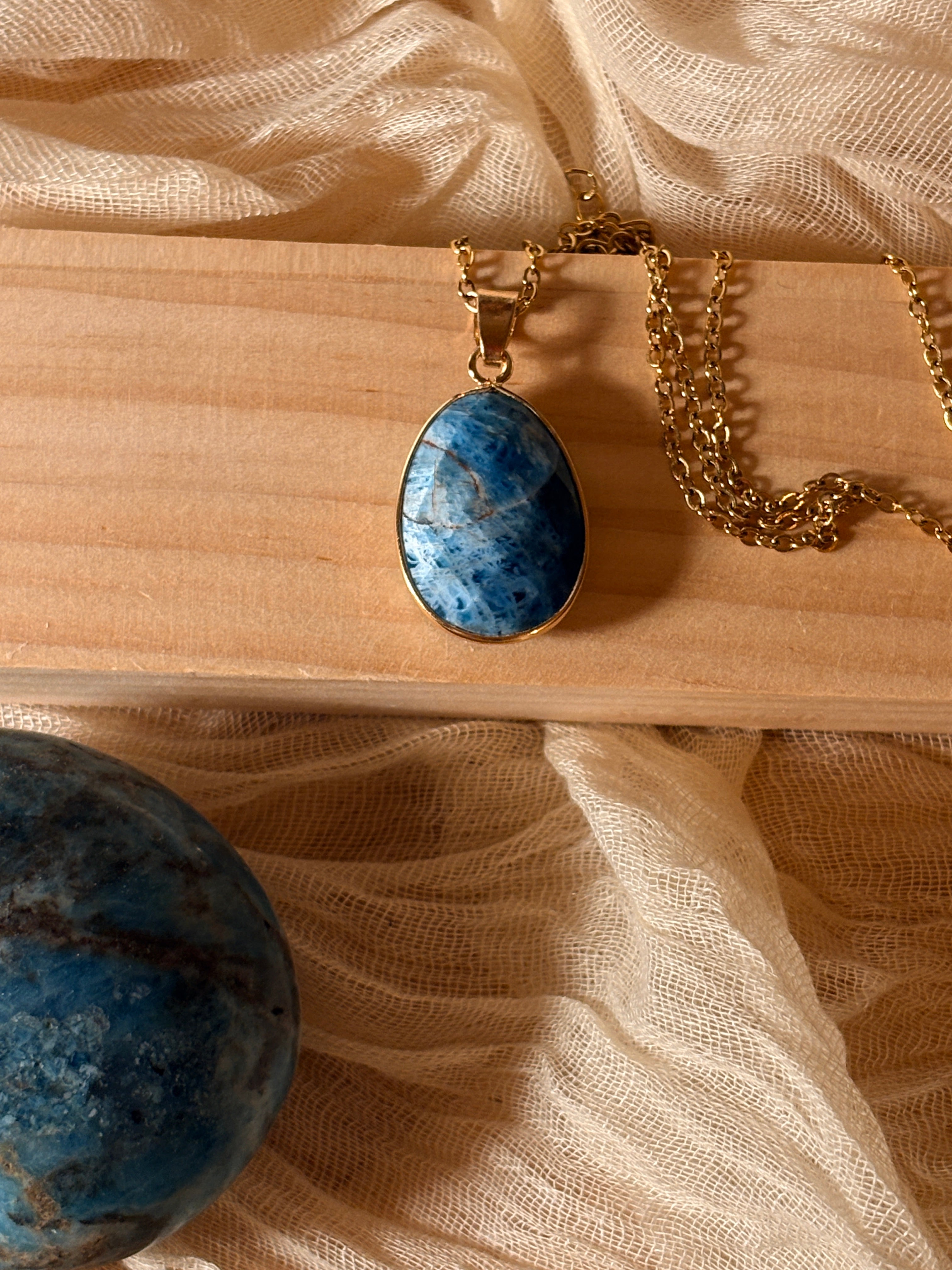 Collier  Lise en Apatite